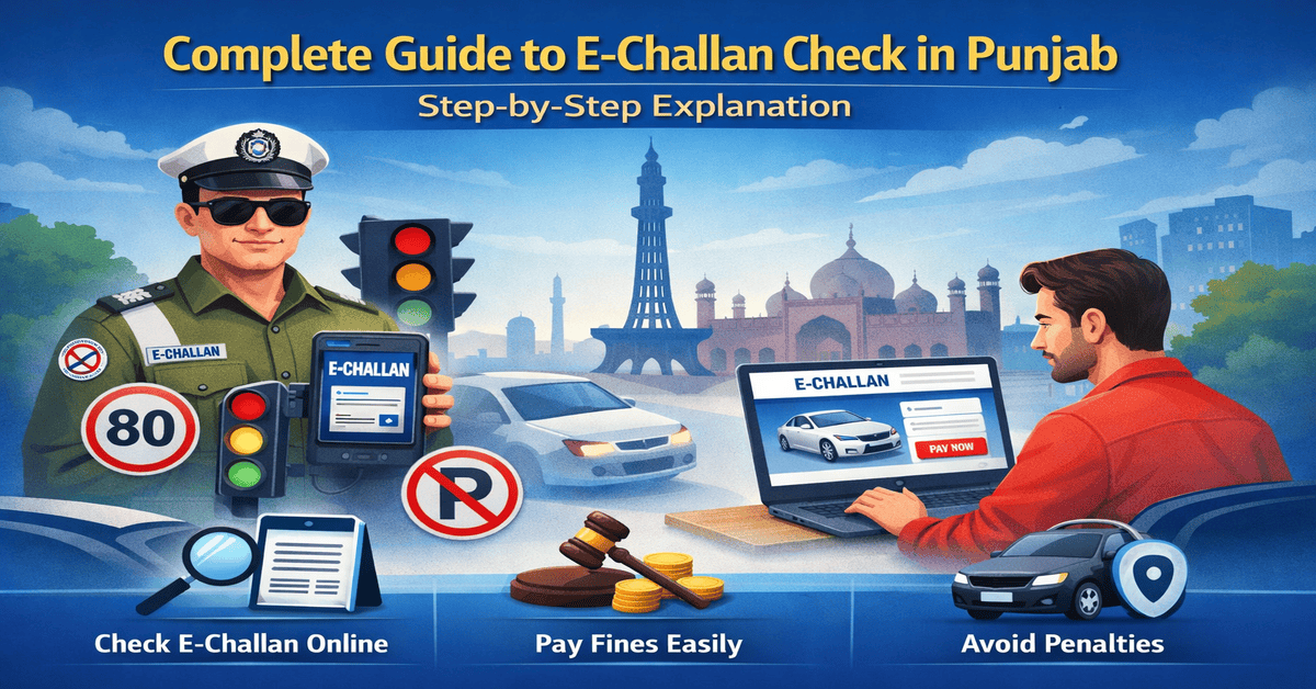Complete Guide to E-Challan Check in Punjab – Step-by-Step Explanation