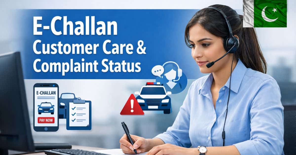 E-Challan Customer Care & Complaint Status