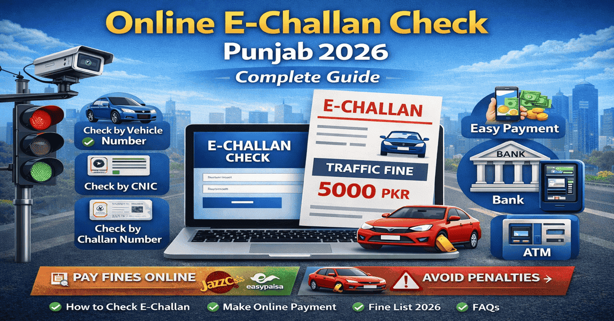 Online E-Challan Check Punjab 2026 – Complete Guide