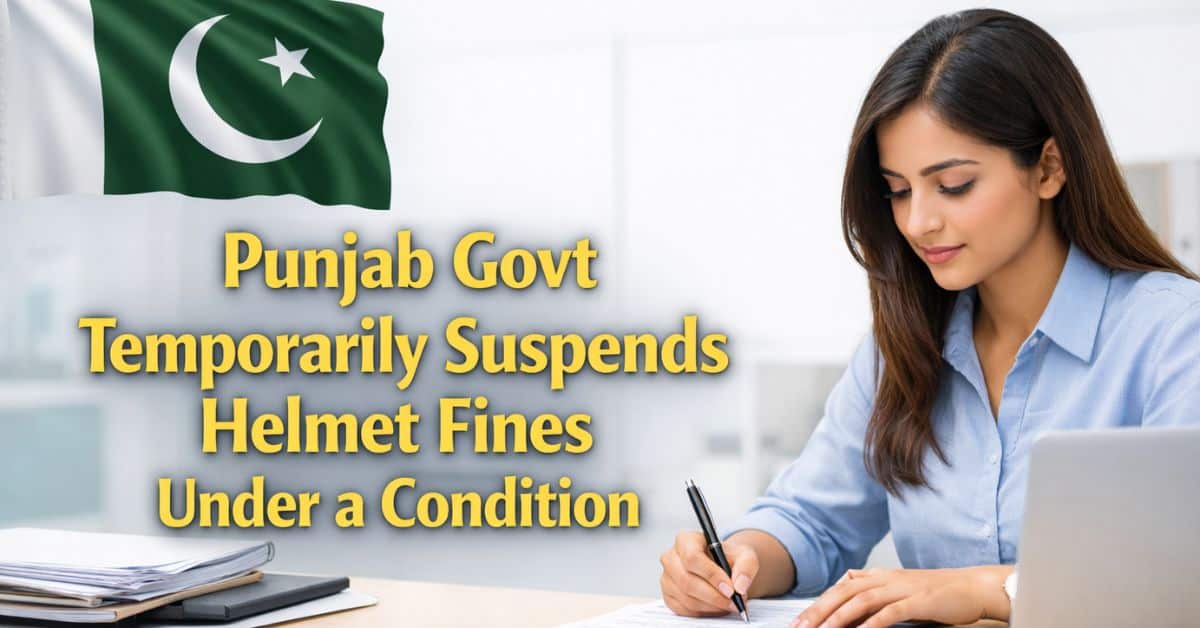 Punjab Govt Temporarily Suspends Helmet Fines Under a Condition