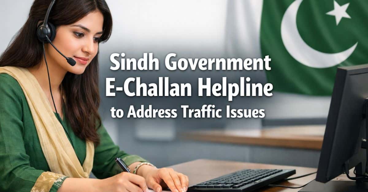 Sindh Government E-Challan Helpline to Address Traffic Issues