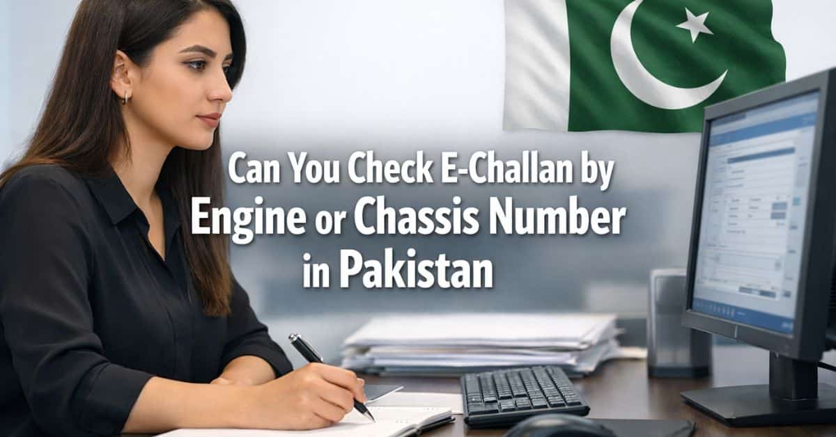 Can You Check E-Challan by Engine or Chassis Number in Pakistan