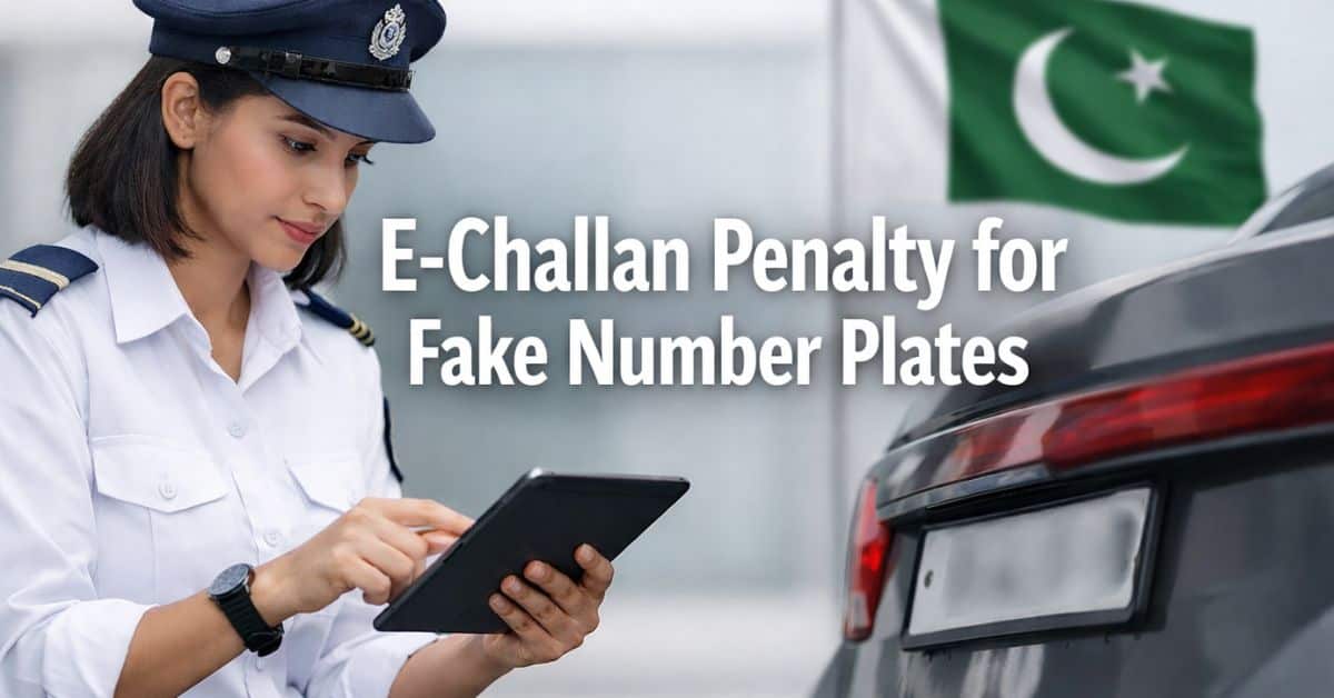 E-Challan Penalty for Fake Number Plates