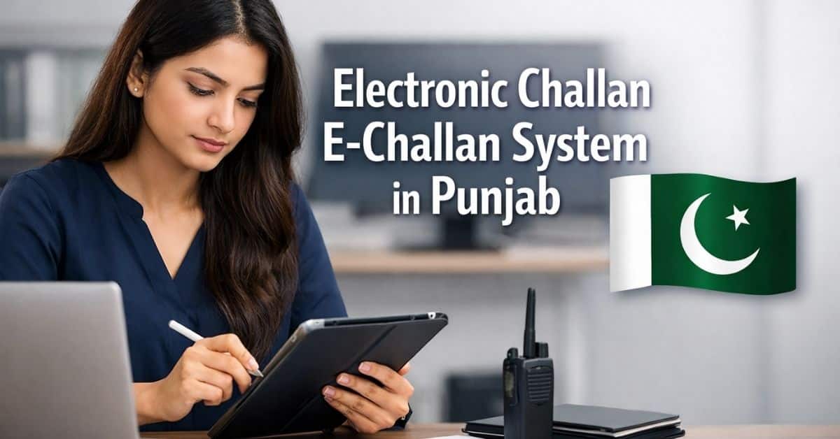 Electronic Challan E-Challan System in Punjab
