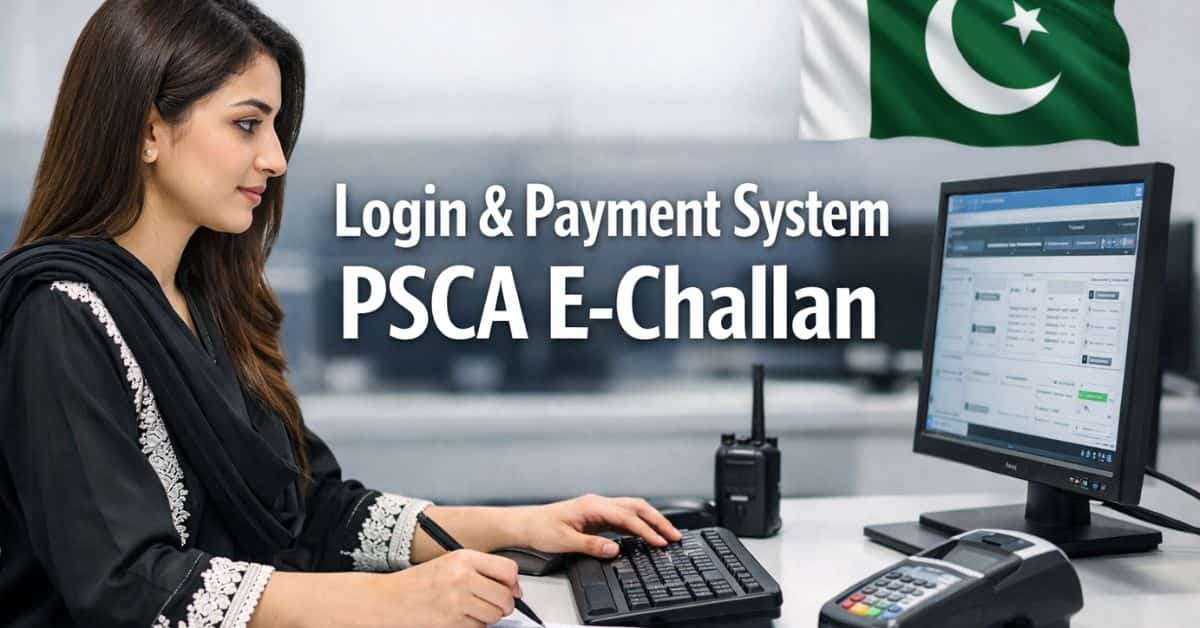 Login & Payment System PSCA E-Challan