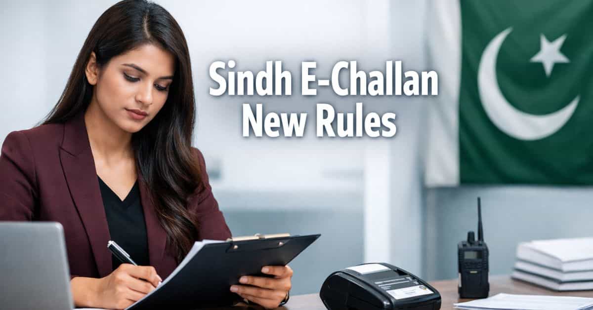 Sindh E-Challan New Rules