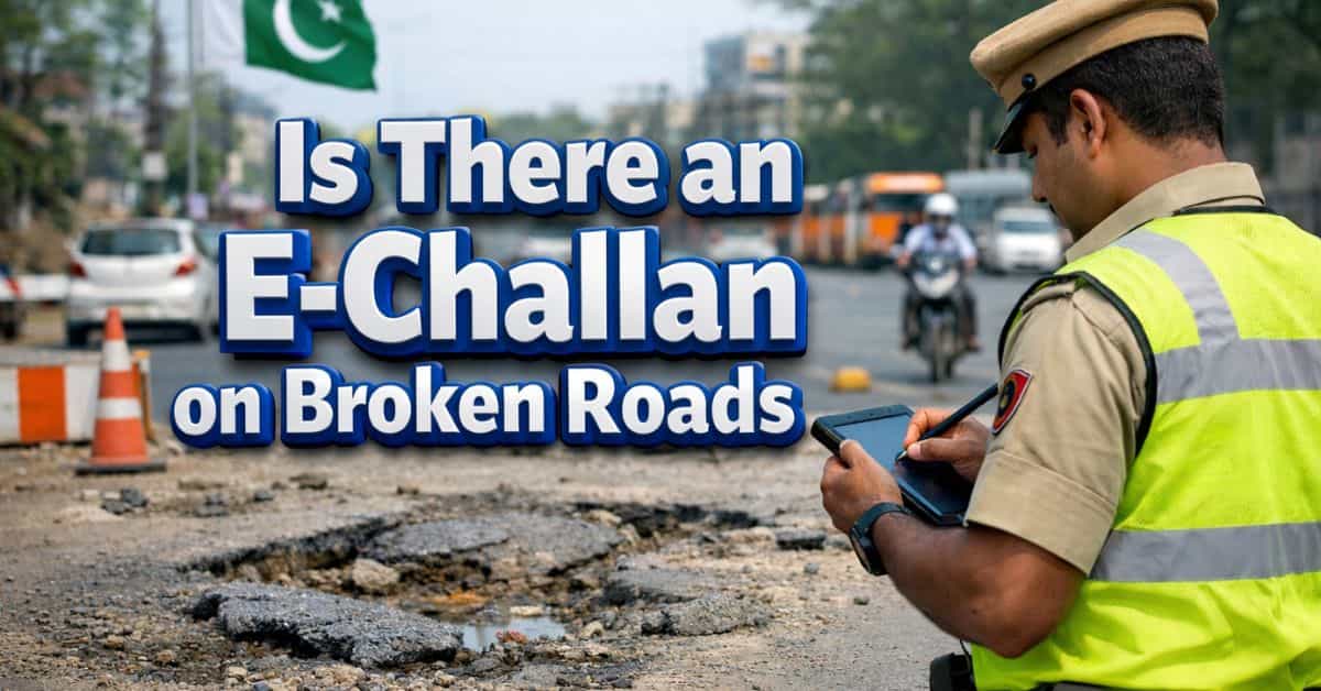 Is There an E-Challan on Broken Roads