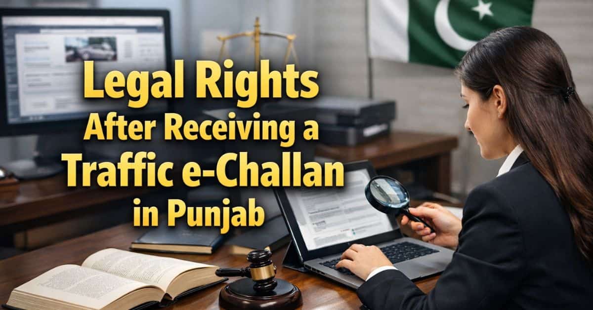 Legal Rights After Receiving a Traffic e-Challan in Punjab